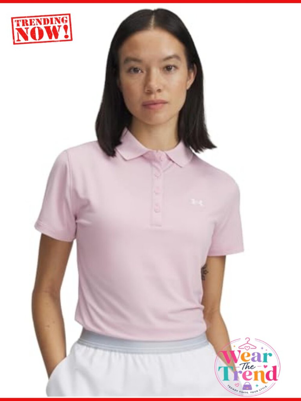 Under Armour Women's Active Short Sleeve Polo Collared Pull On